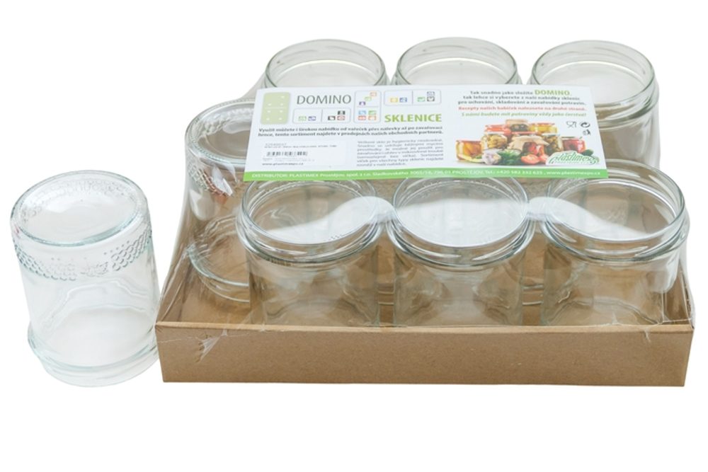 sklen.zavař. 400ml- 9ks-VČELA-MED, STURZ, TO82