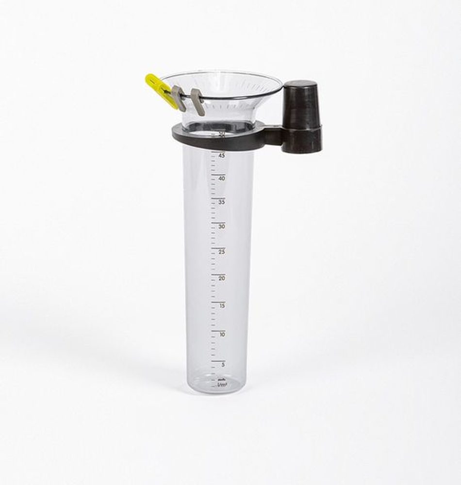 Levně srážkoměr 26cm s časosběr.ukazat,držák, plast