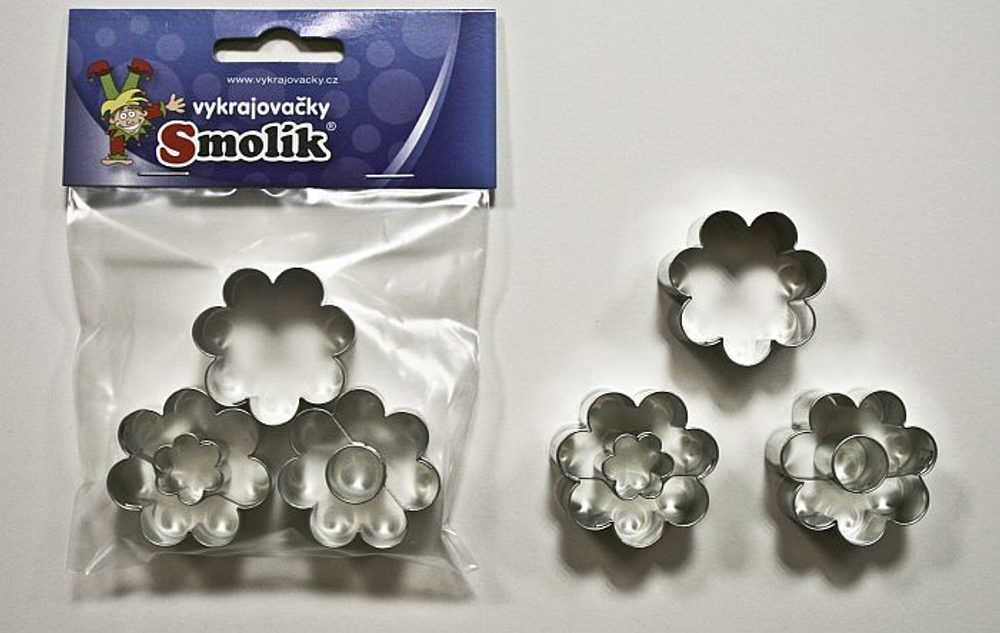 Levně vykr. 0795 Kytička se středem, sada-3ks