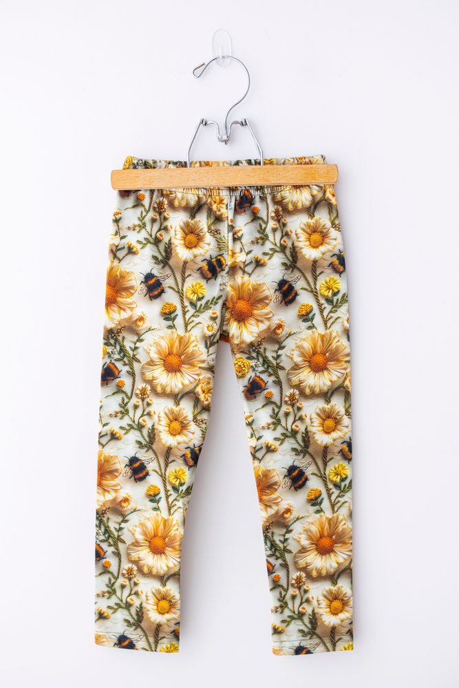Levně Legíny Lily Grey letní kvítí - 104