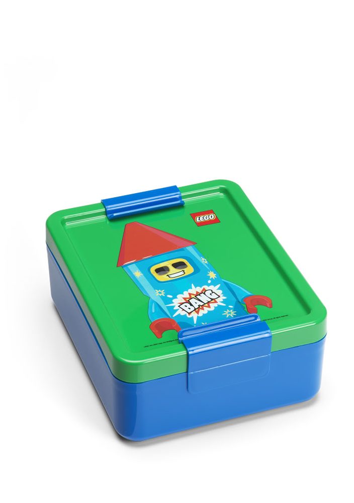 Levně LEGO Rocket box na svačinu - modrá/zelená