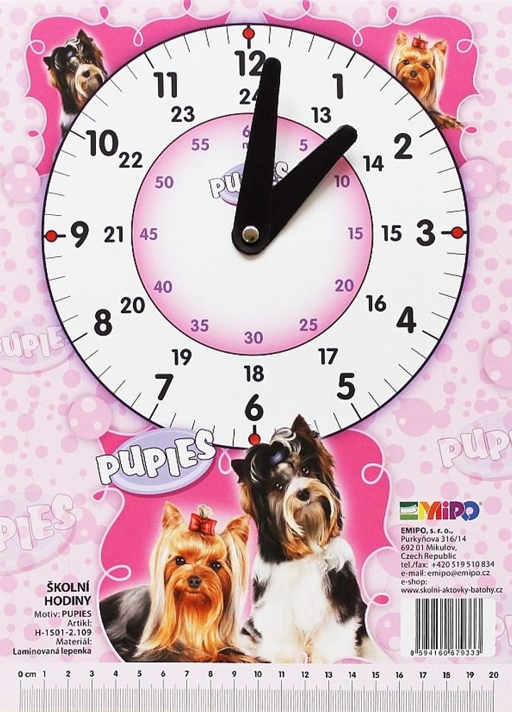 Levně EMIPO Školní hodiny Pupies