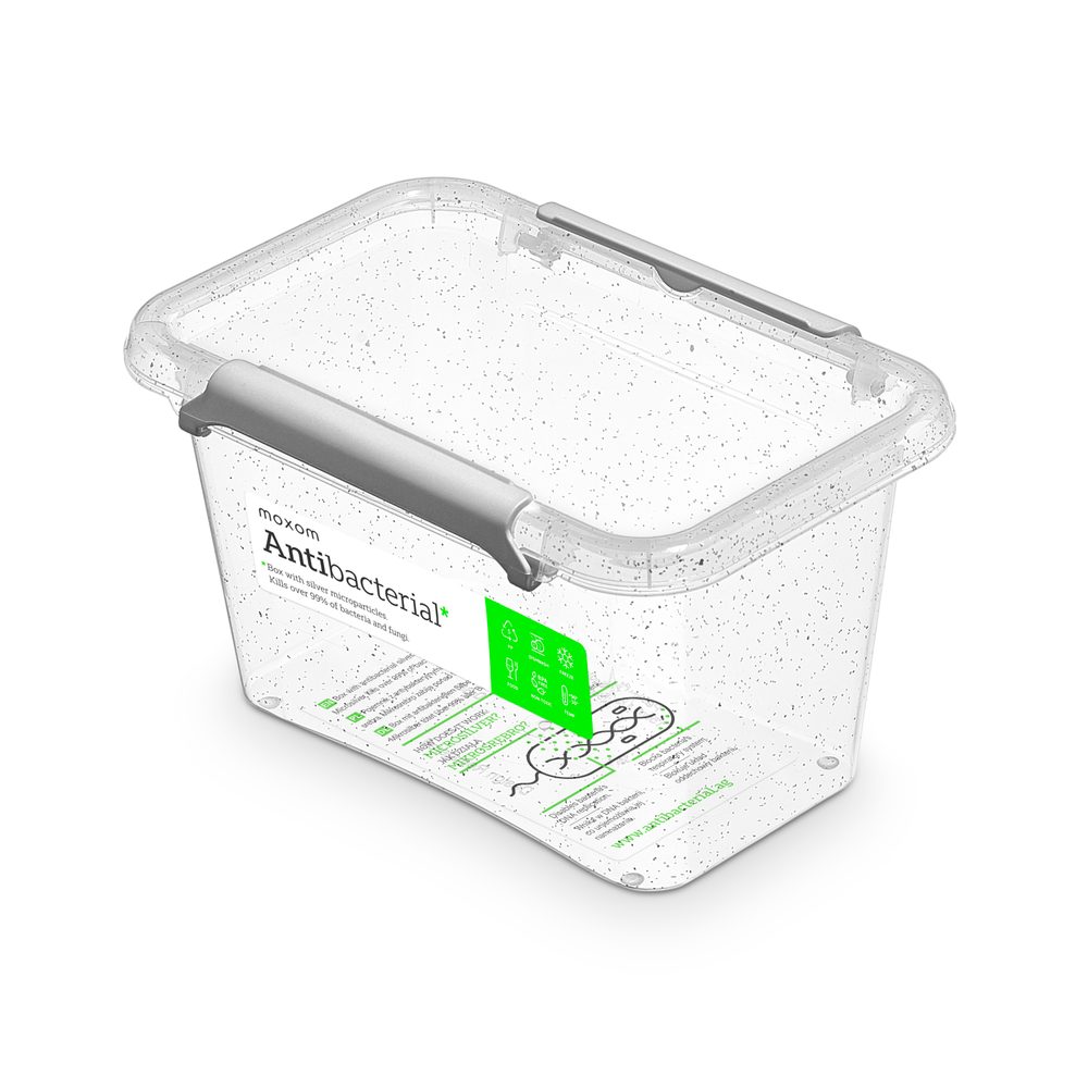 Levně antibakter.box 0,65 l 15x9,5x8,5cm,transp.plast