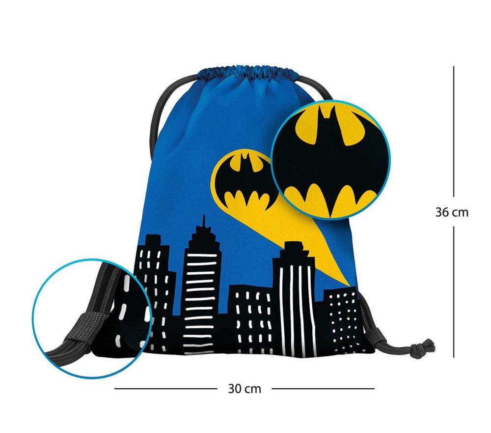 BAAGL Předškolní sáček Batman modrý (obrázek 3)