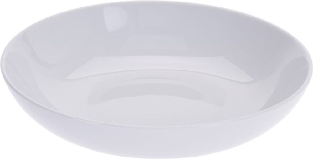 Levně talíř d21cm na těstoviny, bílý porcelán