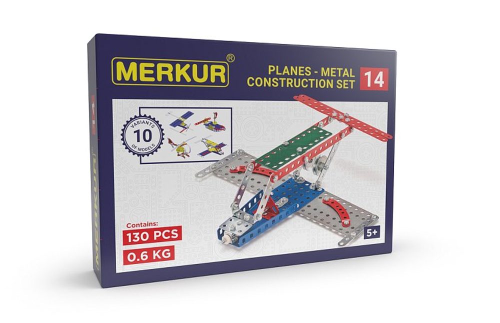 Levně Merkur 014 Letadlo, 119 dílů, 10 modelů