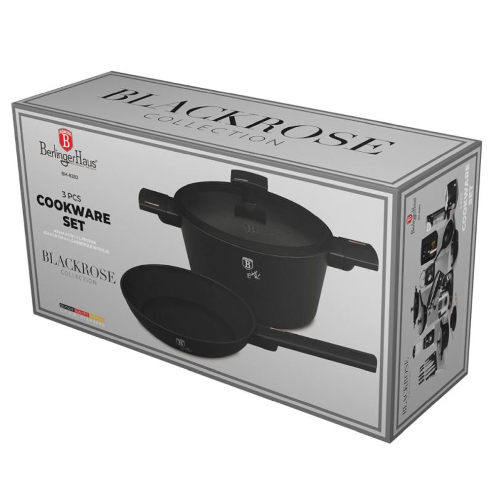 Levně BERLINGERHAUS Sada nádobí s titanovým povrchem 3 ks Monaco Collection BH-8282