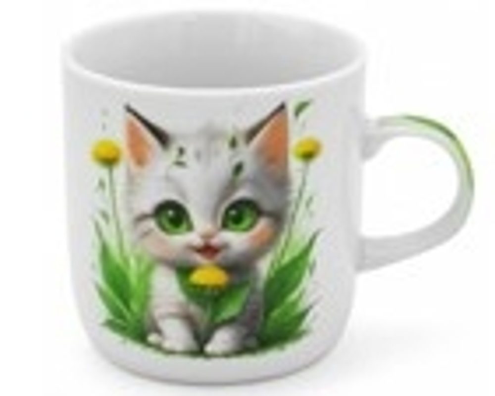 hrnek 230ml KOČKA, BL-1002, porcelán