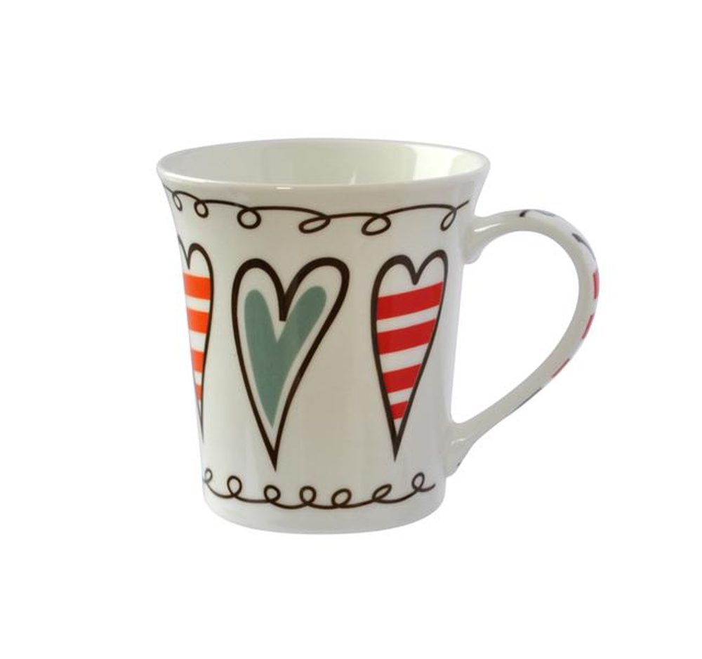 Levně TORO HRNEK, MOTIV SRDCE, 350ML, 8,5X9CM