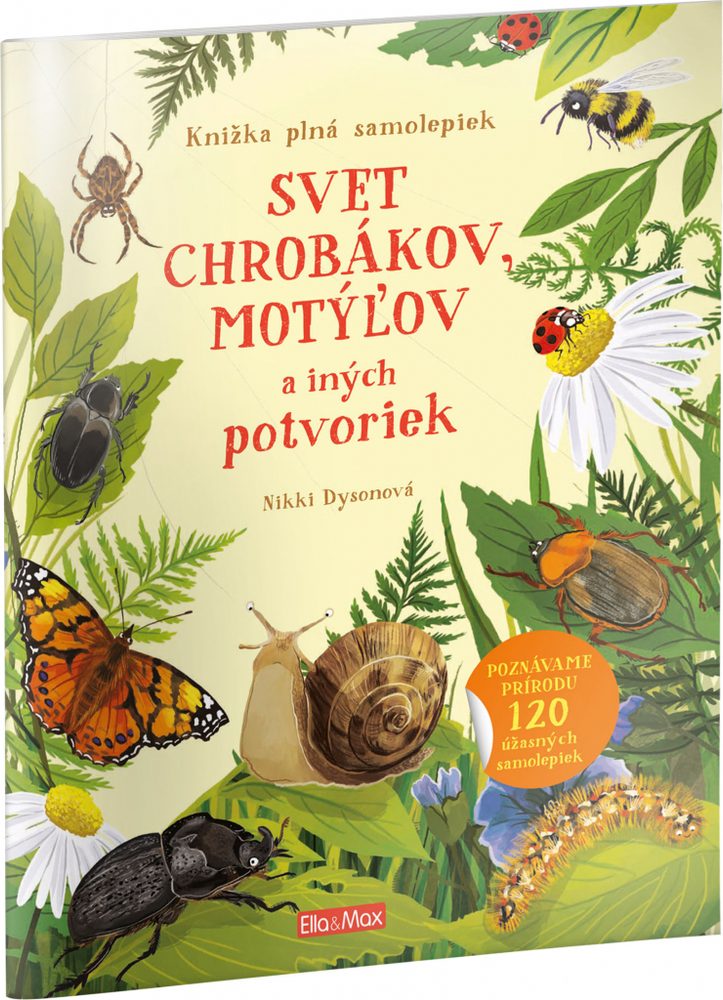Levně Presco Group SVET CHROBÁKOV, MOTÝĽOV a ďalších potvoriek – Kniha samolepiek
