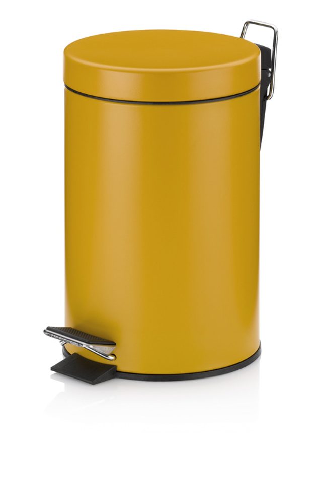 Levně KELA Kosmetický koš MONACO kov žlutá 3l KL-24285