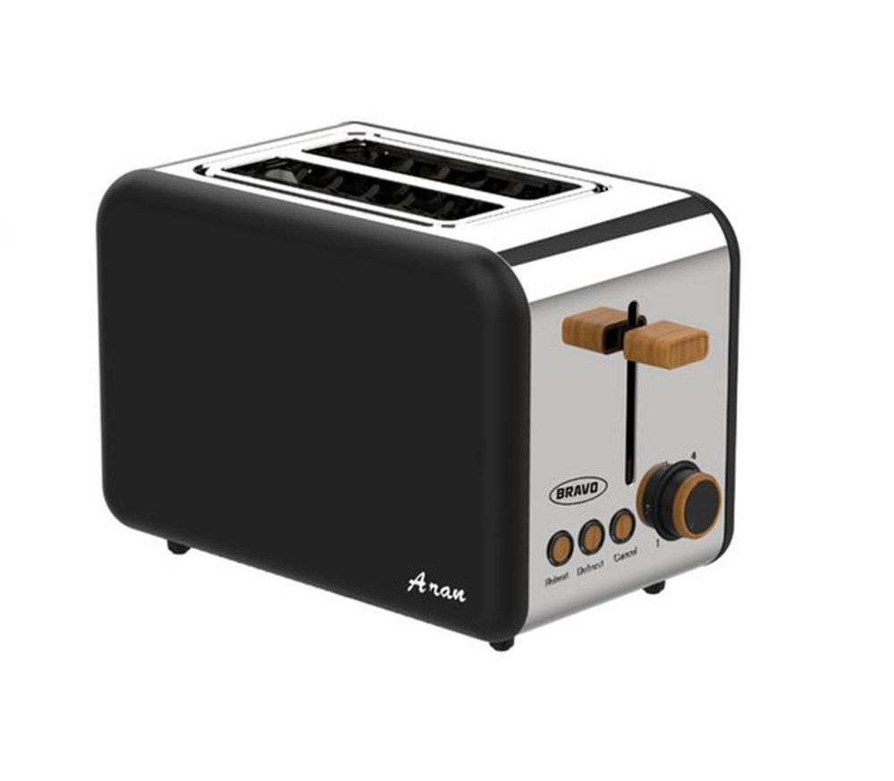 Levně topinkovač BRAVO B-4935 ARAN, WOOD design, 850W