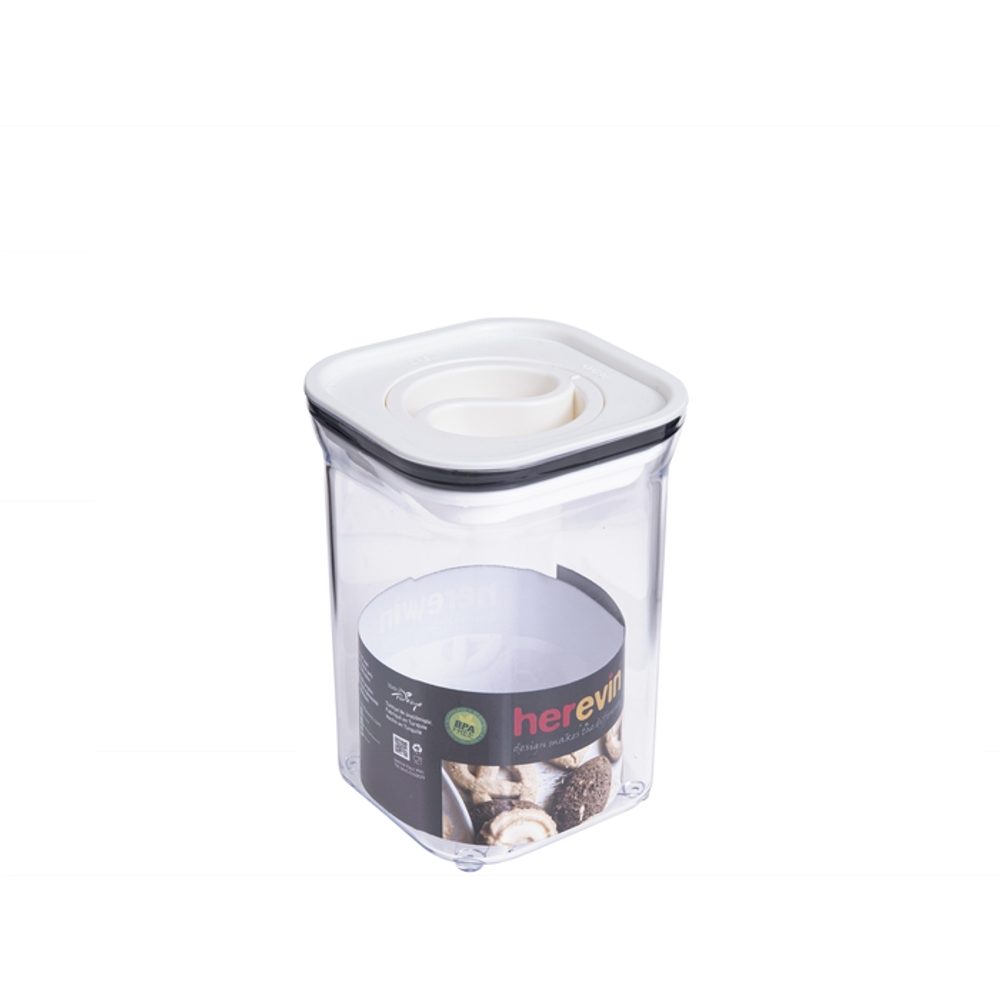 dóza 1,10l vakuum víko, 10,5x10,5x15cm,transp.ABS plast