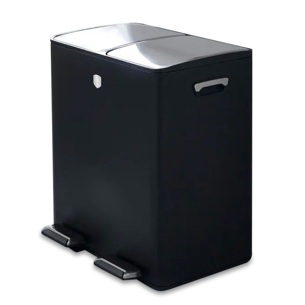 Levně BERLINGERHAUS Koš odpadkový 2x30 litrů Black Rose Collection BH-8883