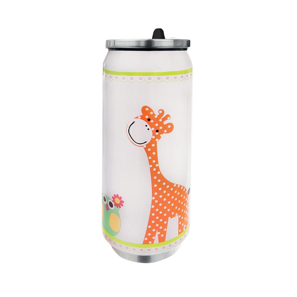 Levně Termoska plechovka ŽIRAFA 0,4 l