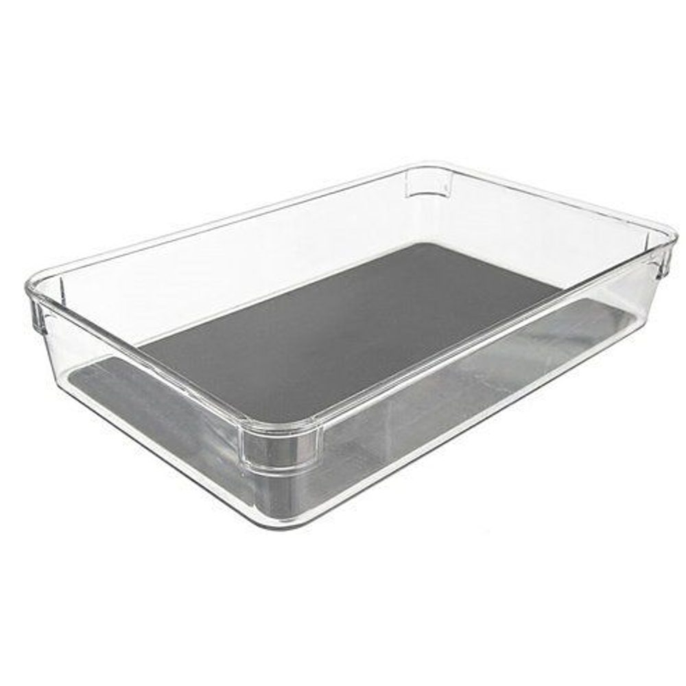 Levně organizér 24x16,2x4,8cm GREY, transp.plast