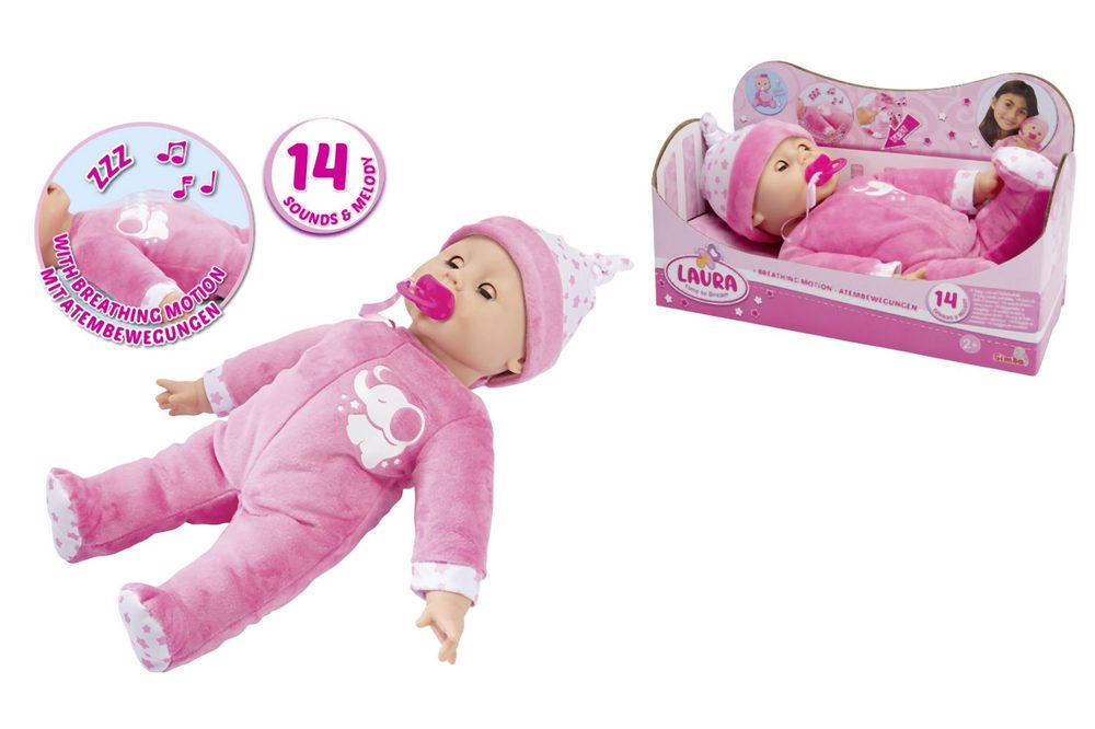 Levně Panenka Laura Time to Dream 38 cm, 14 zvuků