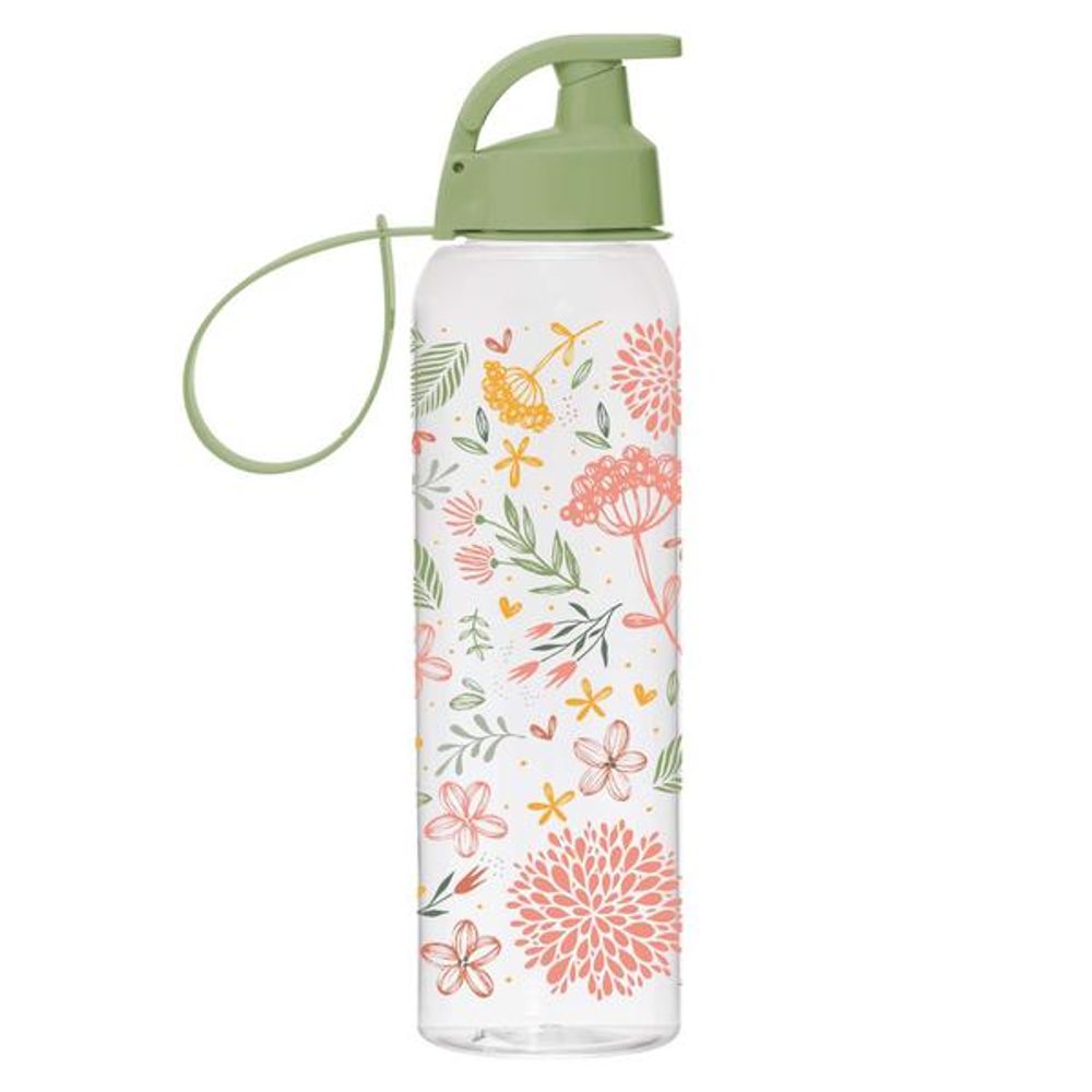 Levně TORO LÁHEV NA VODU DEKOR BOTANICA 750ML, SKLO/PLAST