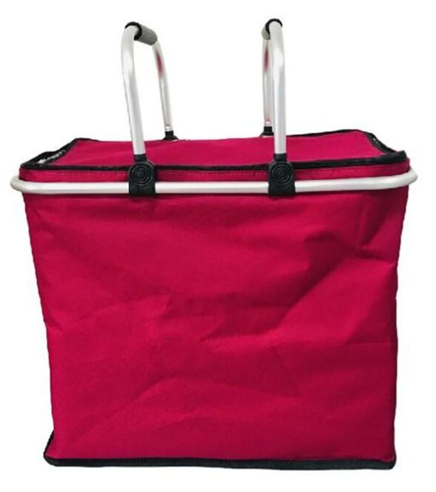 Levně TORO KOŠÍK NÁKUPNÍ SKLÁDACÍ TERMO 47X26X39CM ČERVENÁ