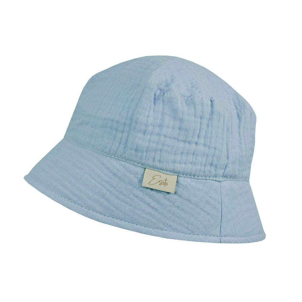 Levně ESITO Dětský klobouk mušelín Blue - modrá - XS modrá