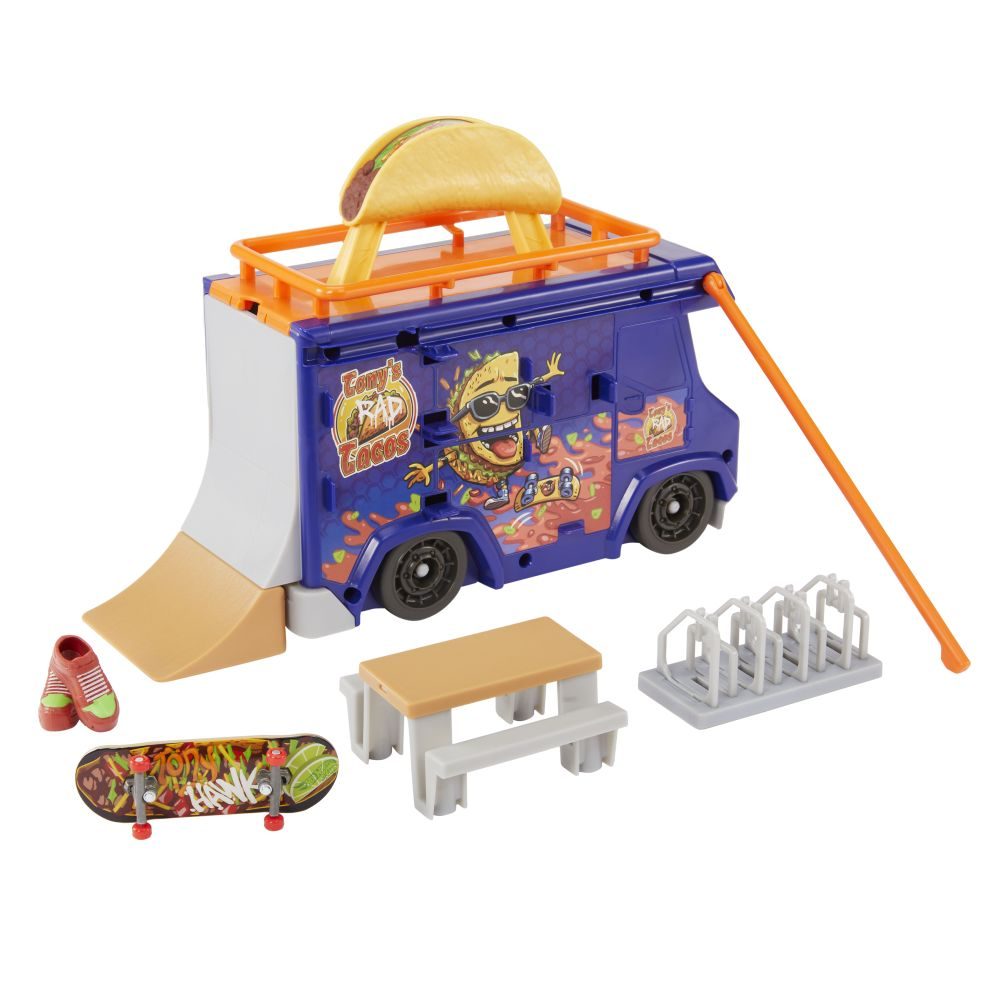 Mattel HW SKATES FINGERBOARD TACO TRUCK