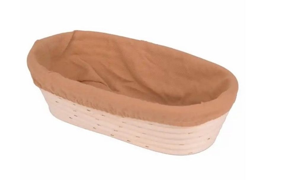 ošatka ovál 28x14x8cm PEDIG+látka přírodní