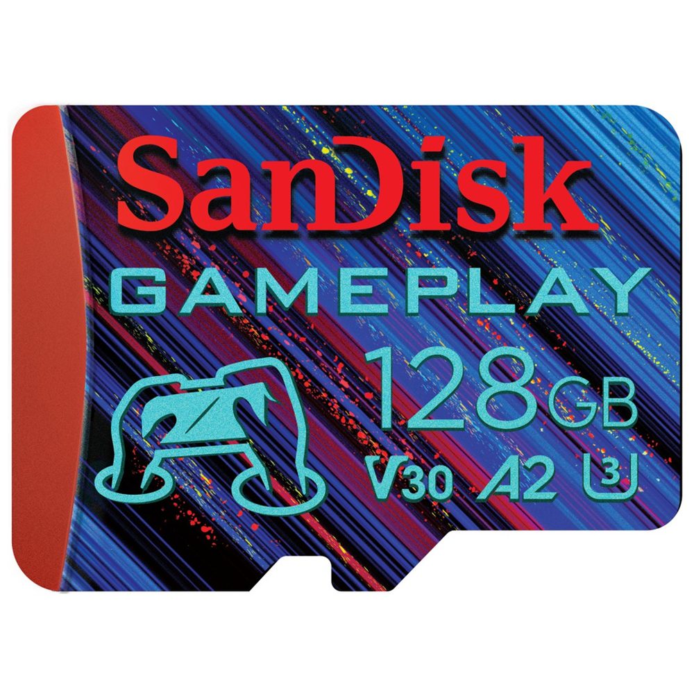 Levně SanDisk GamePlay microSDXC UHS-I Card, 128 GB Gaming microSDXC, 190 MB/s (čtení), 130 MB/s (zápis)