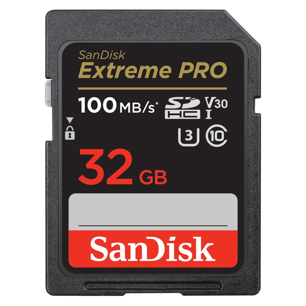 Levně SanDisk Extreme PRO 32GB SDHC Memory Card 100MB/s and 90MB/s, UHS-I, Class 10, U3, V30