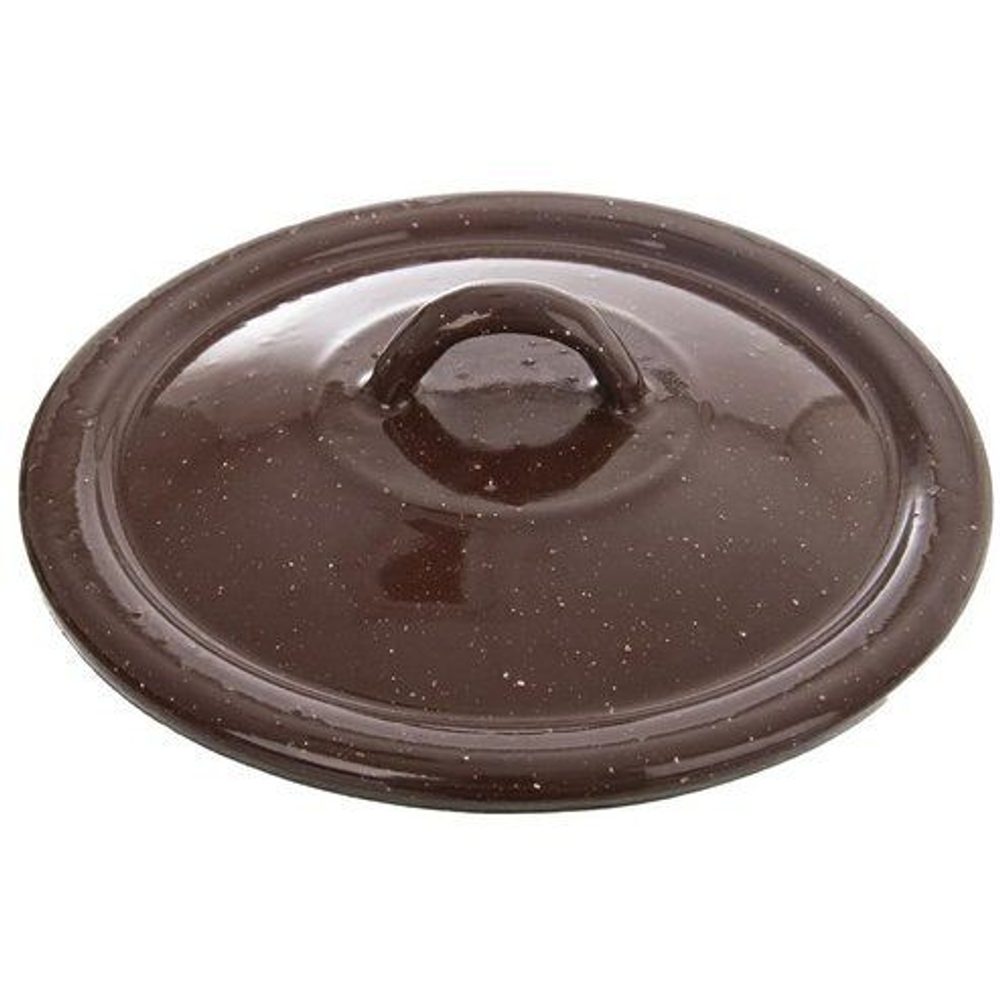 Levně poklice d16cm, BROWN, smalt