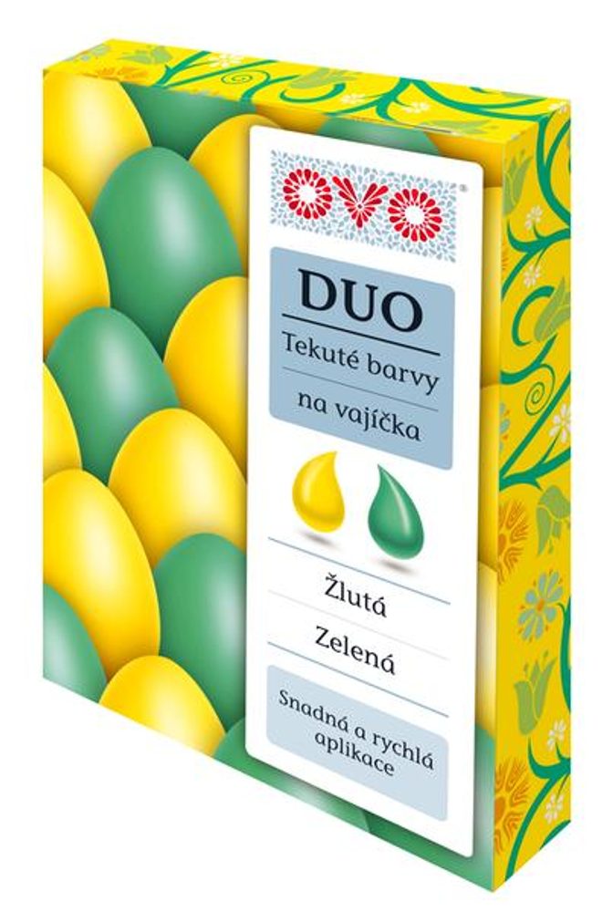 Levně OVO TEKUTÉ BARVY DUO ZEL/ŽLUTÁ á 20ML