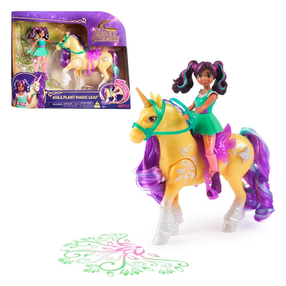 Levně UNICORN ACADEMY AVA A JEDNOROŽEC LEAF SVÍTÍCÍ OBRÁZEK