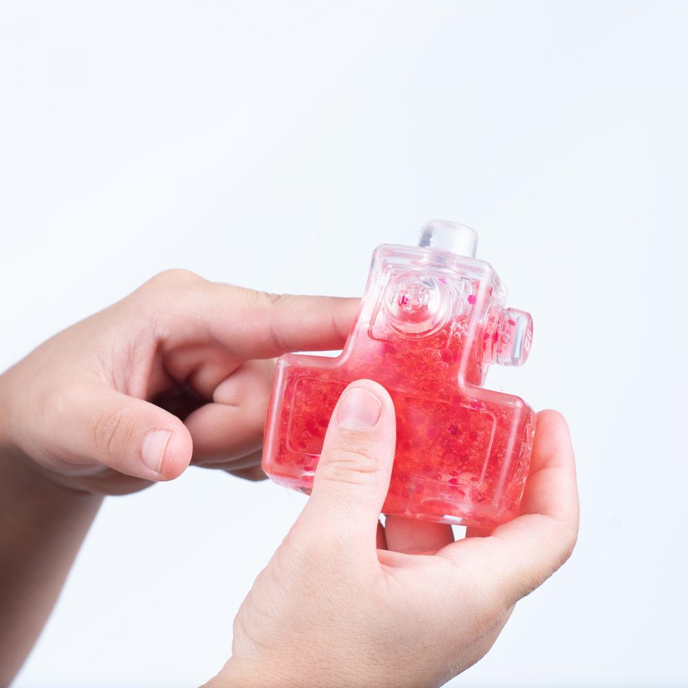 Levně Fidget Blox Touch - Mačkej mě - červená
