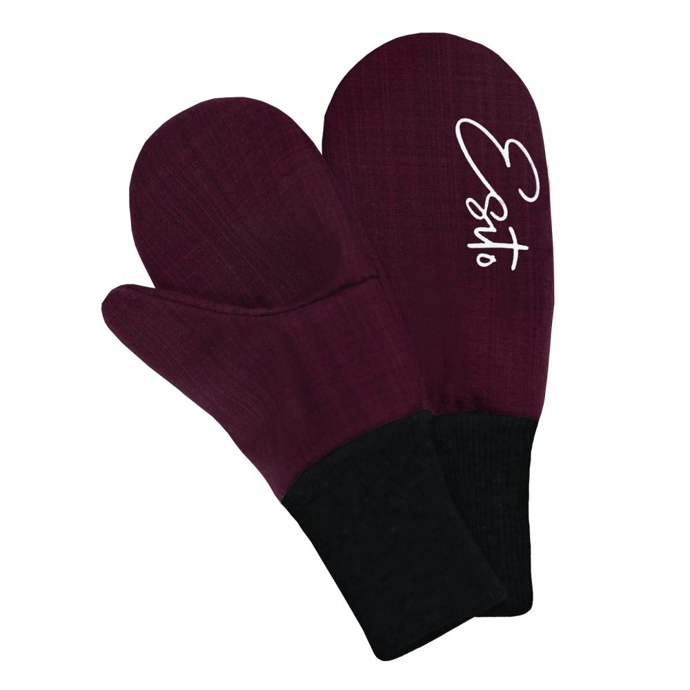 ESITO Zimní palcové rukavice softshell s beránkem Fuchsie - fuchsiová - 1 - 2 roky fuchsiová