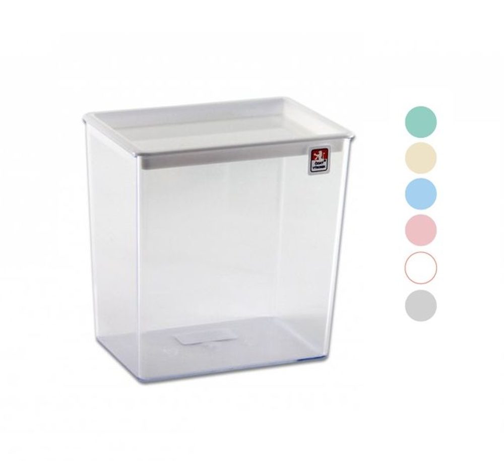 Levně krabice-dóza vys.1000ml, mix barev, plast