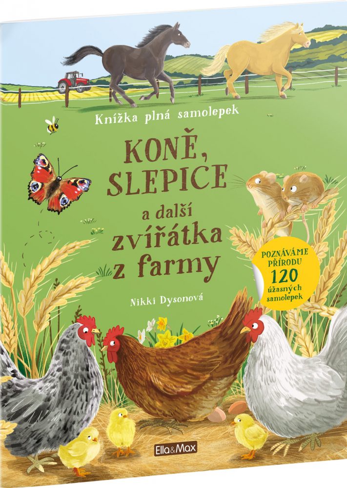 Presco Group KONĚ, SLEPICE a další zvířátka z farmy – Kniha samolepek