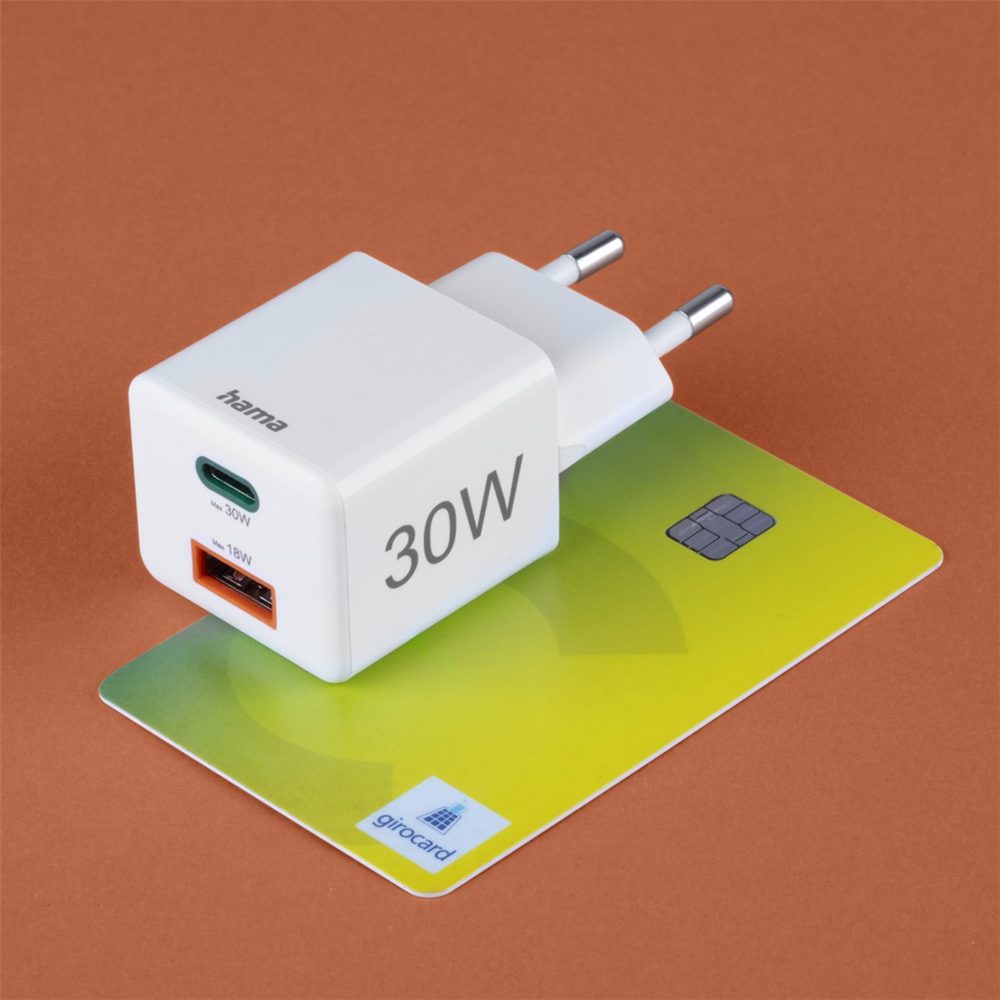 Hama rychlá USB nabíječka USB-C + USB-A, PD/QC, 30 W (obrázek 13)