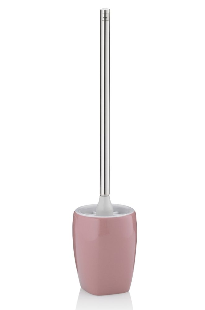 Levně KELA WC štětka LINDANO keramika růžová 45 cm KL-20334