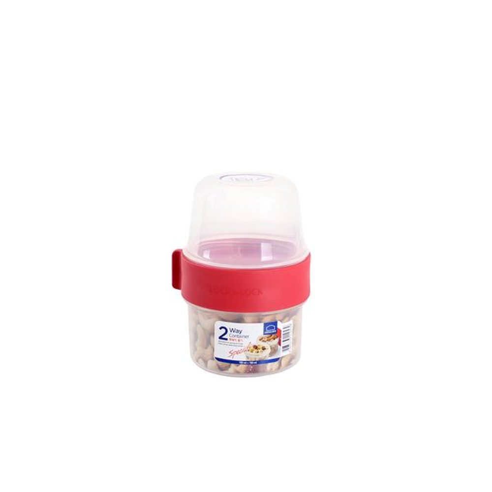 Levně LOCKNLOCK DÓZA NA POTRAVINY 2V1, 150ML+150ML