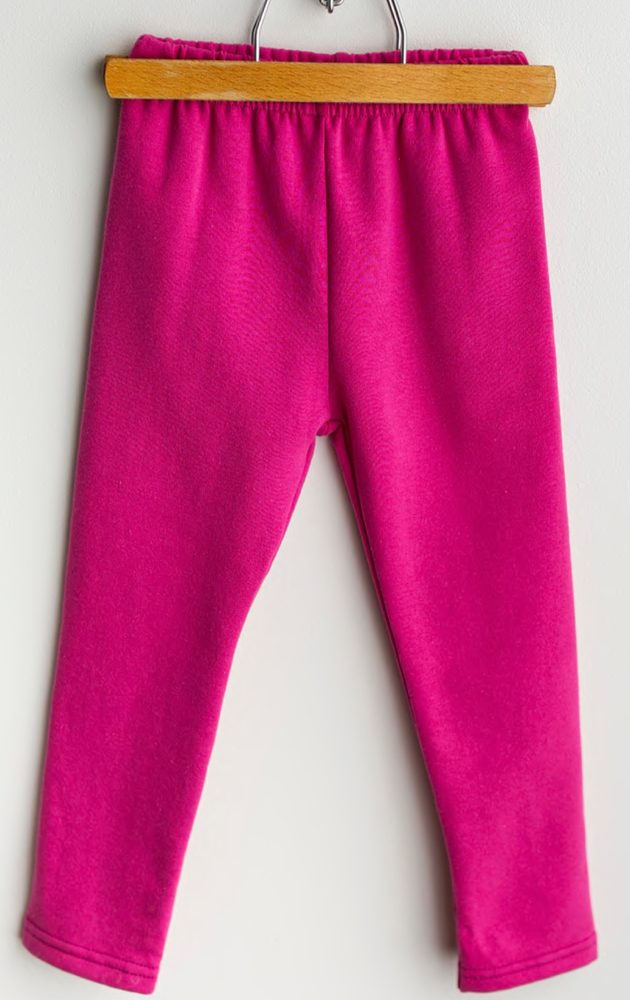 Levně Termo legíny dívčí jednobarevné fuchsia - 140