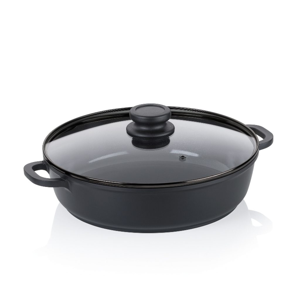 Levně KELA Pánev Atura litý hliník černá 28 cm 3,5l KL-15178