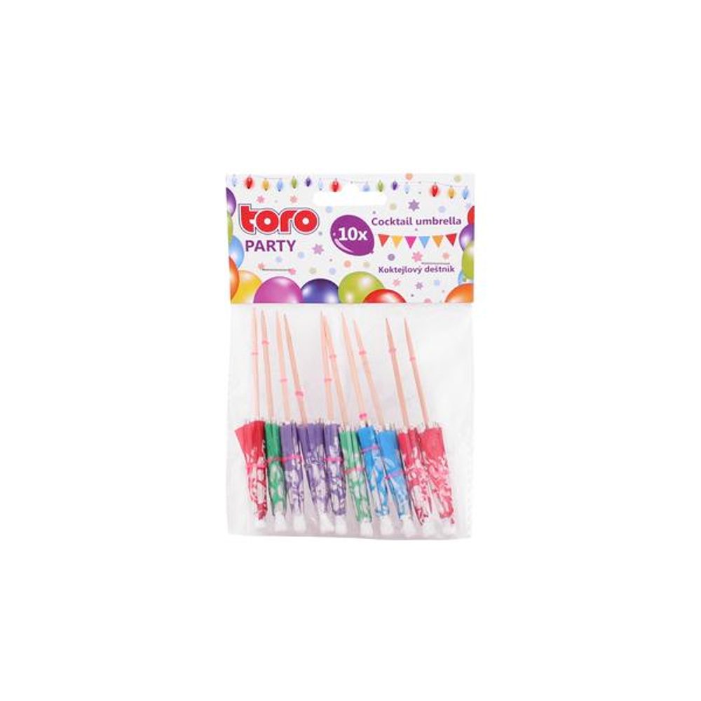 Levně TORO DEŠTNÍK KOKTEJLOVÝ 10X8CM, 10KS, PAPÍR+BAMBUS