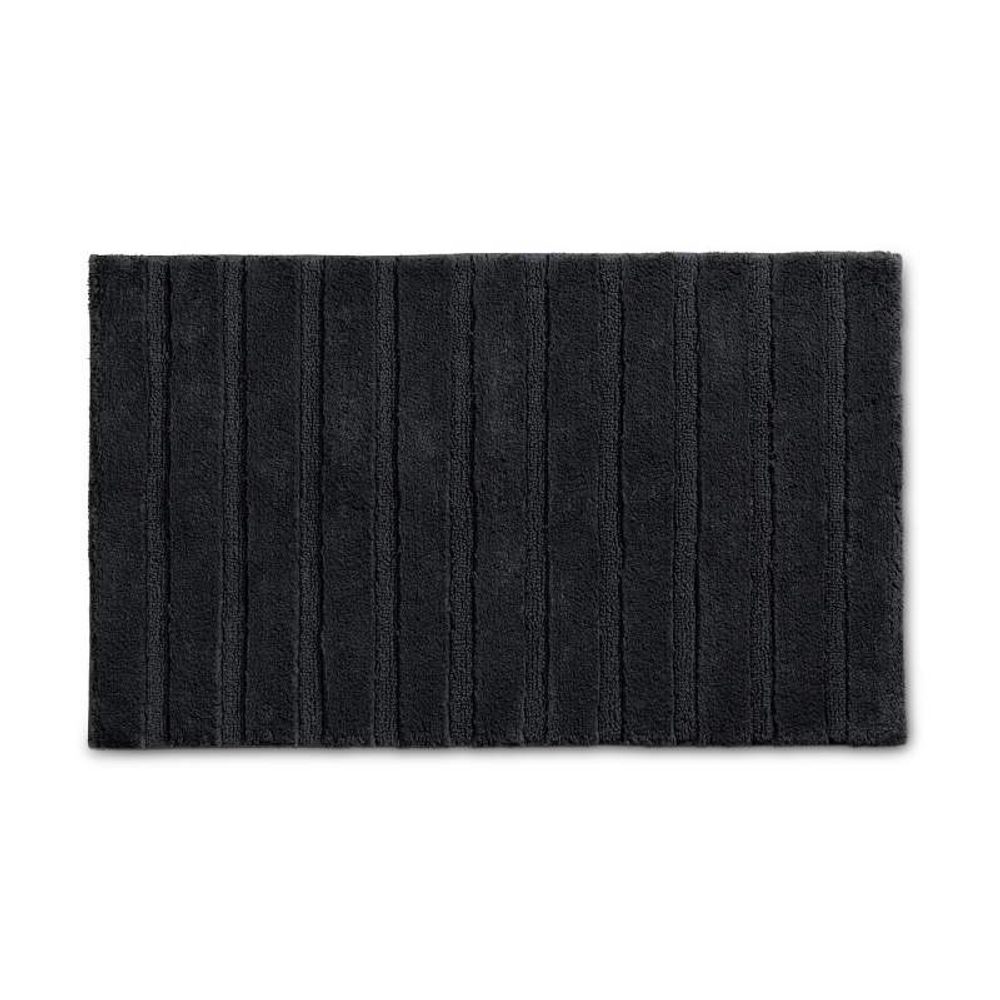 KELA Koupelnová předložka Megan 100% bavlna černá 80x50x1,6cm KL-24713