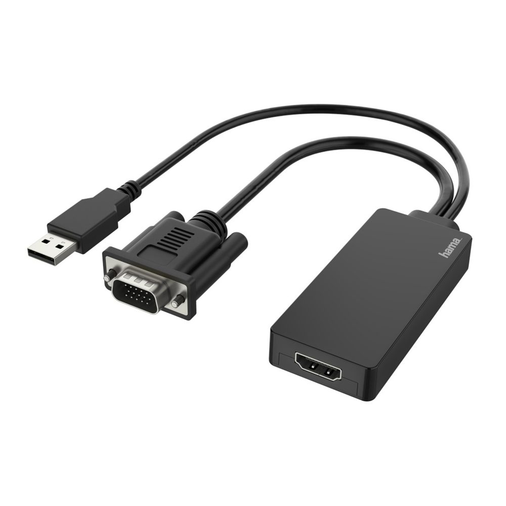 Levně Hama AV převodník VGA na HDMI, Full HD