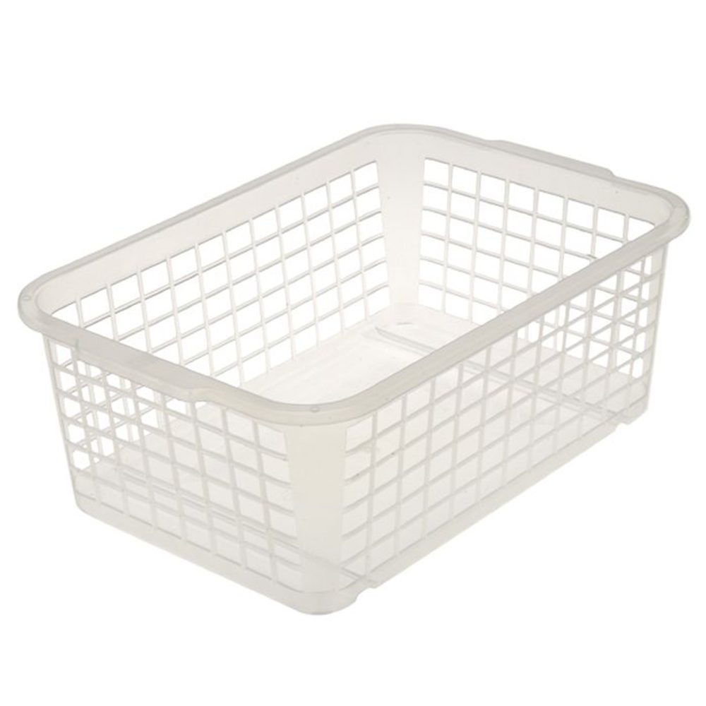 Levně košík 30x20x10cm, transparent, plast