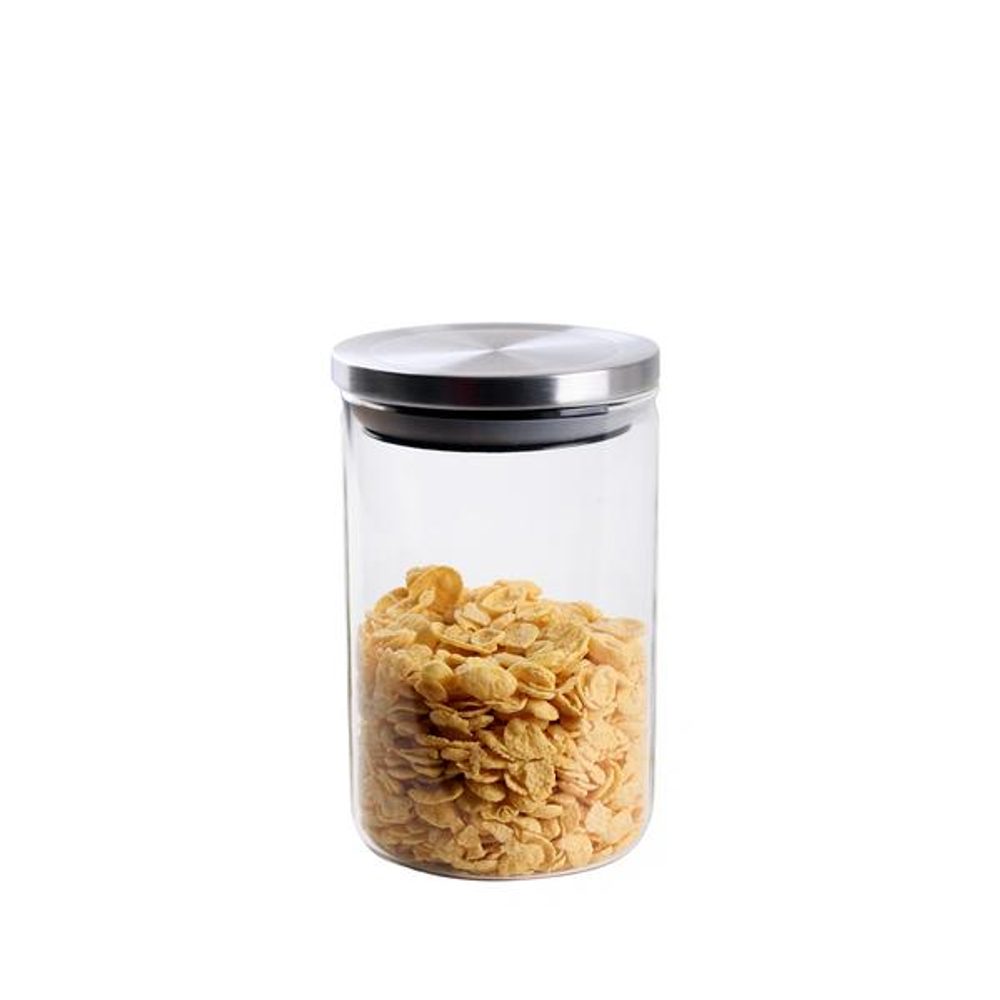 Levně TORO DÓZA BOROSILIK.SKLO, NEREZ VÍČKO 800ML ČIRÁ10x15CM