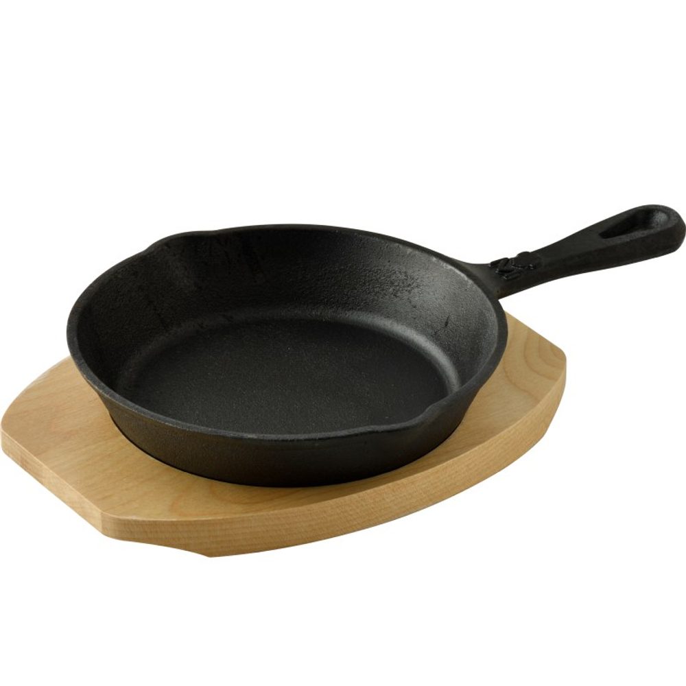 Levně MASTERPRO Pánev litinová COOK & SHARE 15,8 cm černá BGMP-3803-EM