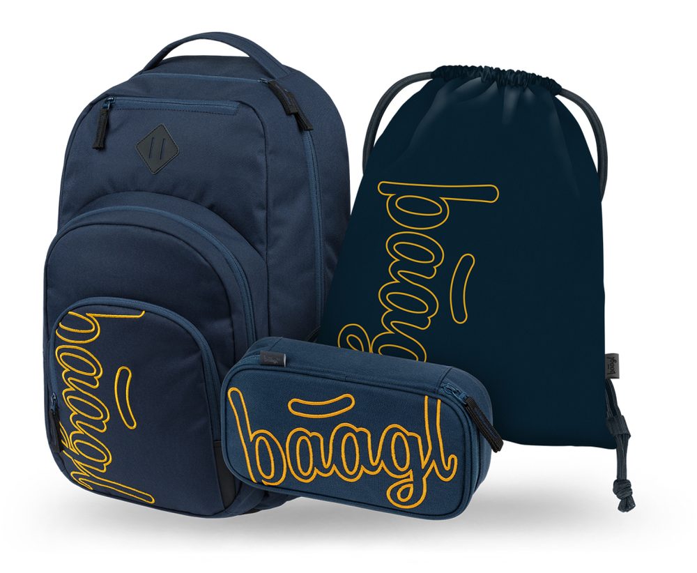 Levně BAAGL SET 3 Coolmate Lux: batoh, penál, sáček