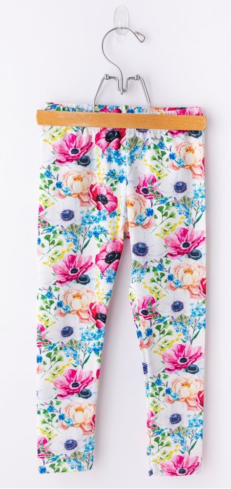 Levně Lily Grey Legíny - Colour Flowers - 104