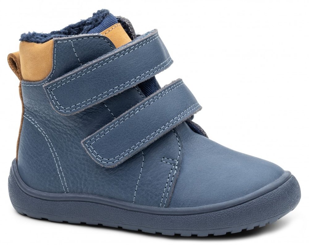 Levně Protetika Barefoot zimní boty s membránou - Tmavě modré - 26