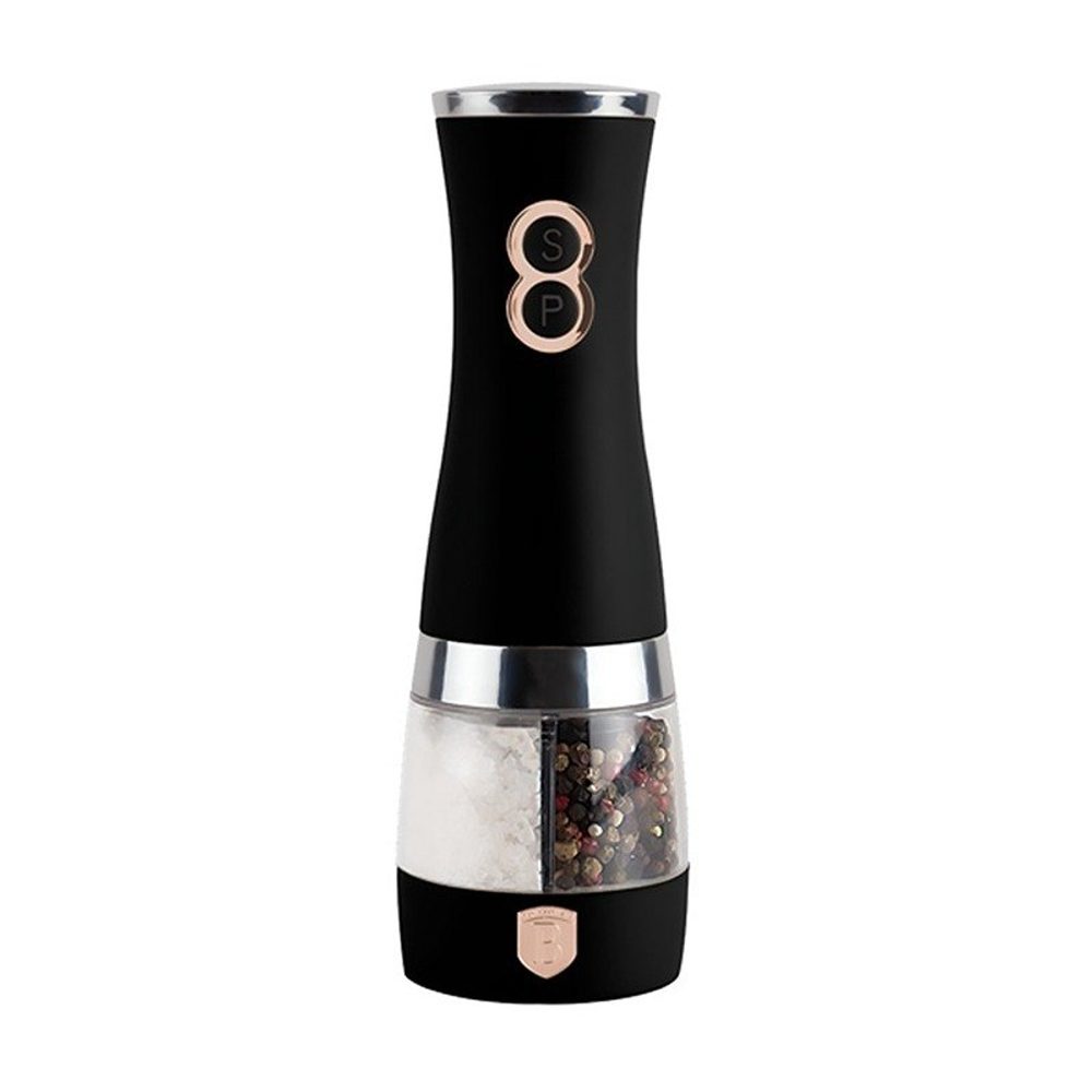 Levně BERLINGERHAUS Mlýnek na pepř a sůl elektrický 2v1 Black Rose collection BH-9648